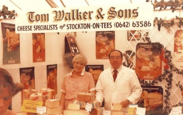 Tom Walker with a cheese display